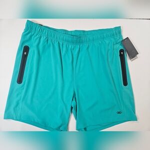Legend Athletic Shorts Mens XL Adjustable Waist Teal‎ Lightweight Activewear NEW